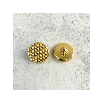 Blusenknopf - golden-glänzend- 15 mm
